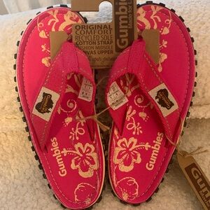 Flip flops by Gumbies.